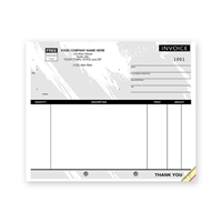 Unlined Compact Invoice, Black Design